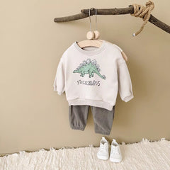 Stegosaurus Baby Sweat Set (Top + Pants)