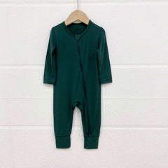 Bamboo zip baby onesie romper – soft and breathable