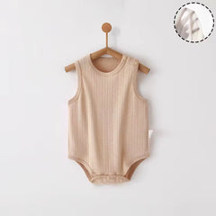 100% cotton baby onesie – soft and breathable sleeveless design