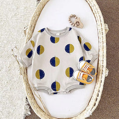 Long Sleeve Romper – Retro Polka Play