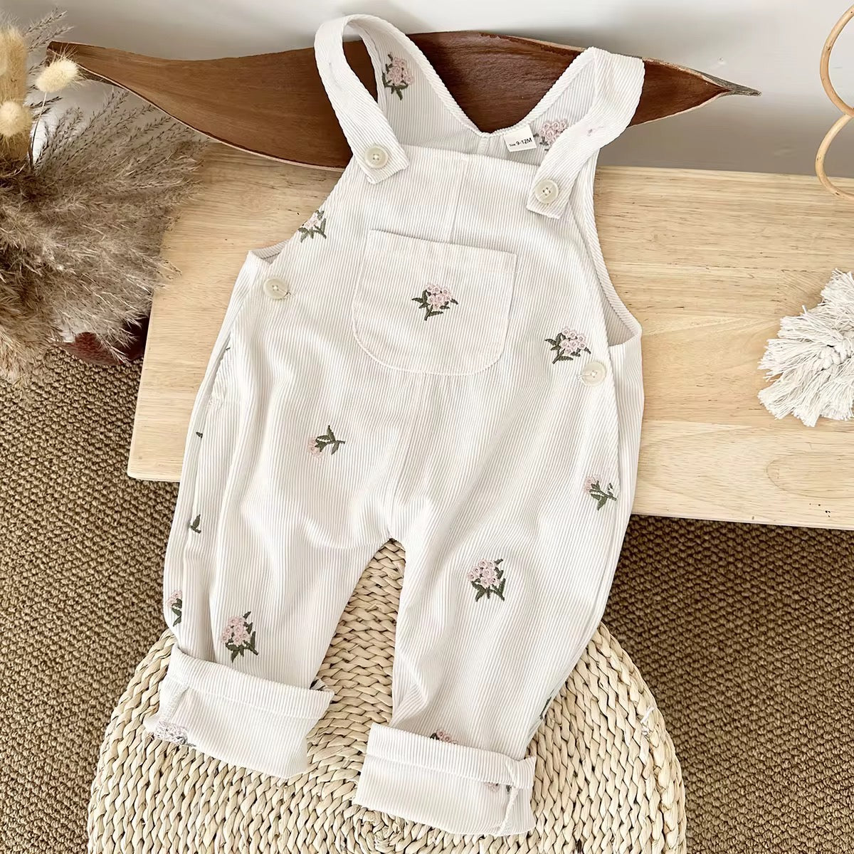 White baby romper