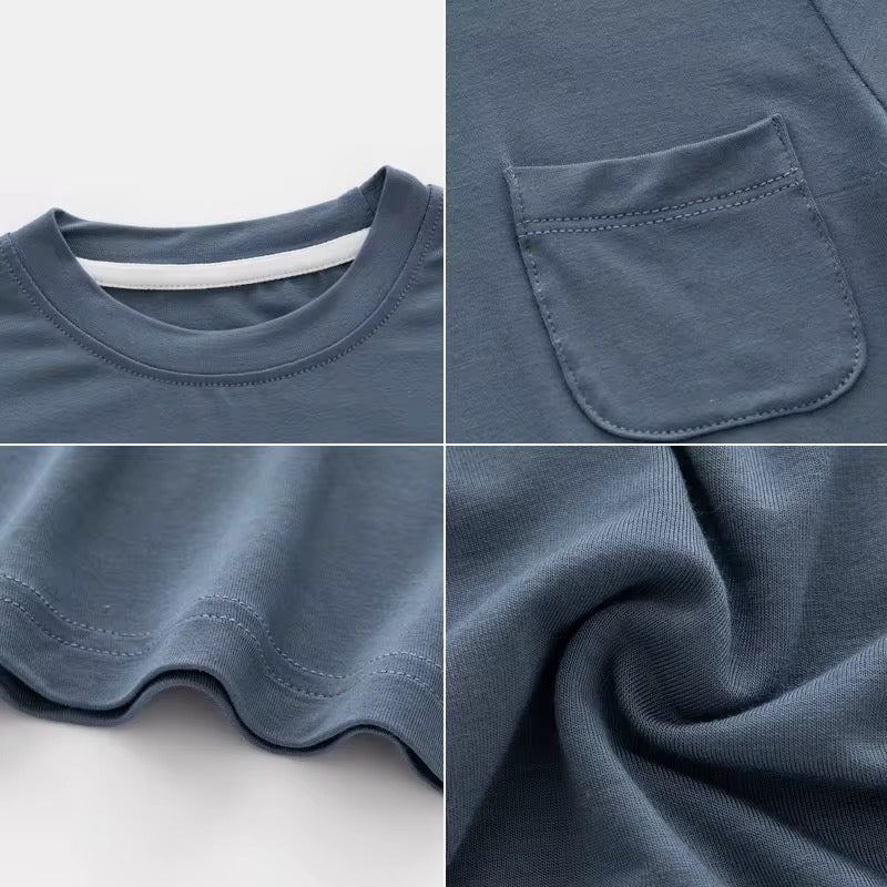 Ultra-soft bamboo baby t-shirt breathable fabric
