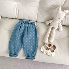 Soft Denim Floral Jeans