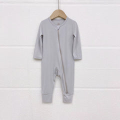 Bamboo zip baby onesie romper – soft and breathable