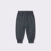 dark blue bamboo baby pants soft elastic waist
